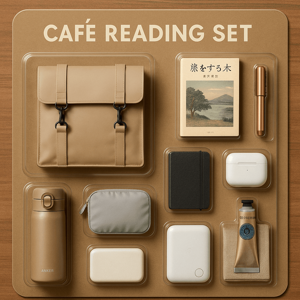 カフェで過ごす読書バッグ📚