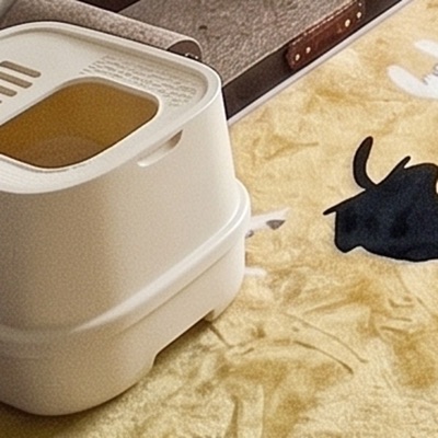 上から入る猫トイレ（写真のイメージ）