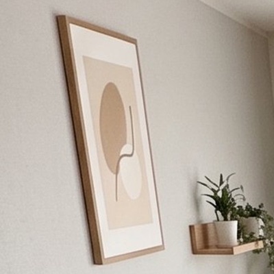 ベージュの抽象画（写真のイメージ）