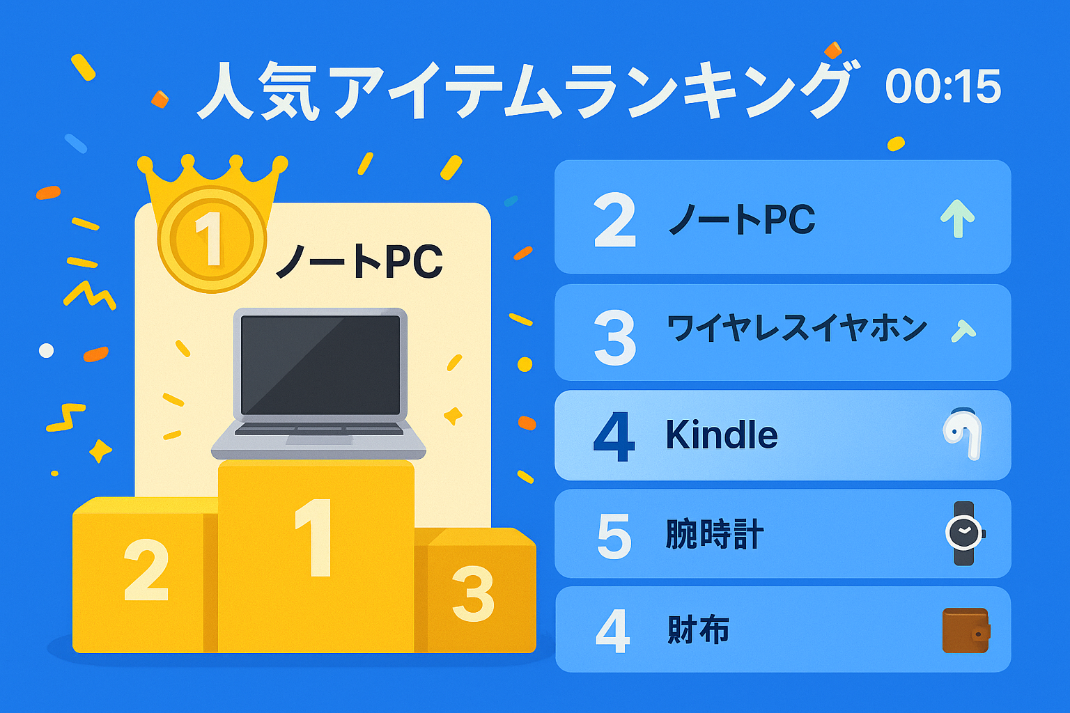ランキングUIモックアップ
